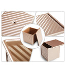 Loaf Pan With Cover/Baking Mould Cake Toast Bread Mold/ Non-Stick Toast Box with Lid, 11.5x 11.4x 10.6cm