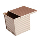 Loaf Pan With Cover/Baking Mould Cake Toast Bread Mold/ Non-Stick Toast Box with Lid, 11.5x 11.4x 10.6cm