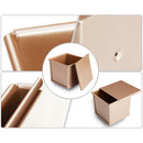 Loaf Pan With Cover/Baking Mould Cake Toast Bread Mold/ Non-Stick Toast Box with Lid, 11.5x 11.4x 10.6cm