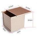 Loaf Pan With Cover/Baking Mould Cake Toast Bread Mold/ Non-Stick Toast Box with Lid, 11.5x 11.4x 10.6cm