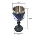 Unicorn Refreshment Goblet 3D Resin Stainless Steel Tea Wine Cup Craft Gift