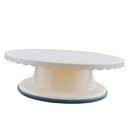 11'' Revolving Cake Stand White Banking Cake Decorating Supplies Turnable