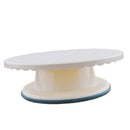 11'' Revolving Cake Stand White Banking Cake Decorating Supplies Turnable