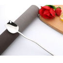 Home Stainless Steel Dessert Spoon Tea Coffee Spoon Table Spoon Rose Shape