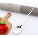 Home Stainless Steel Dessert Spoon Tea Coffee Spoon Table Spoon Rose Shape