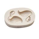 3D Flamingo White Fondant Mould Cake Chocolate Sugarcraft Baking Mold DIY