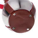 304 Stainless Steel Wine Pot Liquor Gourd Hip Flask With Leather Belt