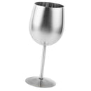 18cm Stainless Steel Wine Glass Cup Goblet Champagne Glass