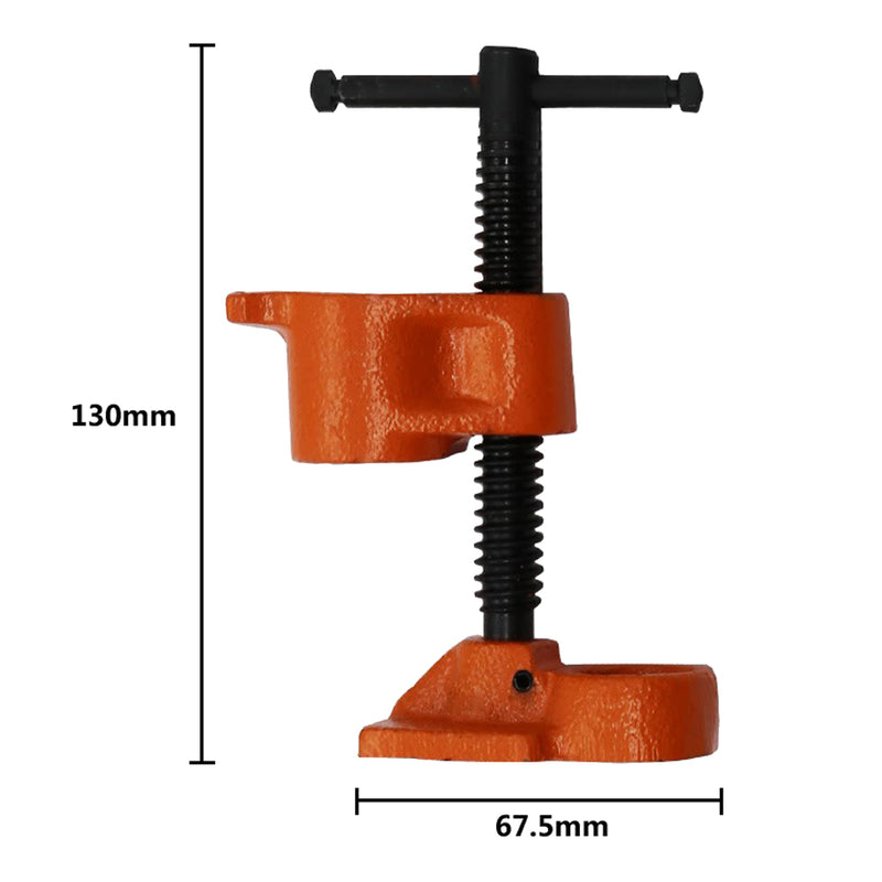 1/2inch Wood Gluing Pipe Clamp Set Heavy Duty Profesional Woodworking Metal