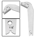 3Pcs/Set Drill Bits Gauge Dirll Sharpener Tools S/S Inspection Angle Gage