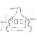 Cute Kitchen Restaurant Men Bib Cooking Aprons Gift Cotton Apron With Pocket
