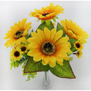 Artificial Sunflower Bouquet Blossom Flower Decor For Wedding Party Tabletop Decor