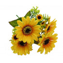 Artificial Sunflower Bouquet Blossom Flower Decor For Wedding Party Tabletop Decor