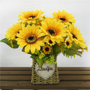 Artificial Sunflower Bouquet Blossom Flower Decor For Wedding Party Tabletop Decor