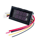 Digital Current Tester Multimeter DC 100V Volt 2A Ampere Battery Monitor Gauge 2in1 Red LED Display Car Automotive 12V 24V Built-in Shunt