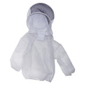 Polyester Beekeepers Beekeeping Jacket Veil Hat Suit Protective Tool White