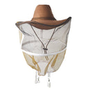 Beekeeping Garden Cow Boy Hat Anti Mosquito Bee Veil Head Breathable Guard