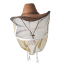 Beekeeping Garden Cow Boy Hat Anti Mosquito Bee Veil Head Breathable Guard