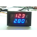 Dual Red Blue LED Digital Voltmeter Ammeter Current Volt Meter Gauge Tester 0-100 A