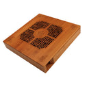 Tea Serving Bamboo Tray 25x24cm Chinese Kungfu Tea Table with Water Tank Total Size 9.84x9.45x1.77 inch
