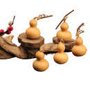 Tea Pet Natural Gourd Ornament Bottle Gourd Art Home Decor Stand for Fortunes and Opportunities