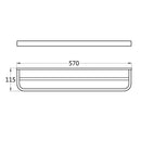 Brass Wall Mounted Towel Rack Rail Bar Heavy Duty Double Towel Bars