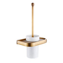 Toilet Brush Compact Toilet Brush and Holder & Rack Solid Brass Heavy Duty
