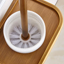 Toilet Brush Compact Toilet Brush and Holder & Rack Solid Brass Heavy Duty