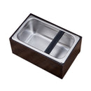 Stainless Steel Coffee Knock Box With Handle Bucket Espresso Grind Waste Bin