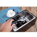 Stainless Steel Coffee Knock Box With Handle Bucket Espresso Grind Waste Bin
