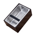 Stainless Steel Coffee Knock Box With Handle Bucket Espresso Grind Waste Bin