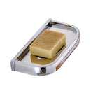 Bathroom Brass Soap Case Holder, Sink Deck Bathtub Shower Dish, Rectangular, Hand Craft, Natural Wooden Holder for Sponges, Scrubber