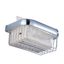 Bathroom Shelf Organizer Storage Kitchen Rack with Traceless Transparent Adhesive No Drilling Brass