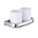 Boothbrush Holder - Strong Stainless Steel Toothpaste and Holder for Bathroom & Kitchen - Can be Mounted on Clean Flat Smooth Surface - (Chrome)