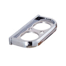 Boothbrush Holder - Strong Stainless Steel Toothpaste and Holder for Bathroom & Kitchen - Can be Mounted on Clean Flat Smooth Surface - (Chrome)
