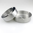 Ashtray, Newness Stainless Steel Tabletop Decoration Unbreakable Home Ashtray, 4.72 Inches (12 cm)