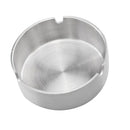Ashtray, Newness Stainless Steel Tabletop Decoration Unbreakable Home Ashtray, 4.72 Inches (12 cm)