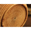 Handmade Rattan Woven Pu-erh Tea Cake Storage Box Canister Kitchen Container