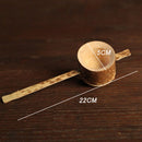 5Pieces Bamboo Tea Strainer Tea Bucket Tea Spoon Kit Kung Fu Tea Ceremony