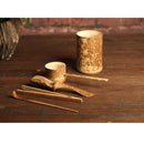 5Pieces Bamboo Tea Strainer Tea Bucket Tea Spoon Kit Kung Fu Tea Ceremony