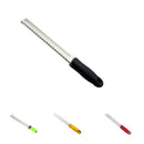 Cheese Zester , Stainless Steel Grater, Perfect for Lemon, Orange, Ginger, Garlic, Nutmeg, Citrus, Spices, Chocolate, Nuts (Black)