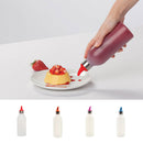 Kitchen Plastic Squeeze Bottle Dispenser Cruet for Sauce Vinegar Ketchup