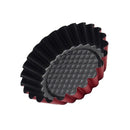 4'' Round Fluted Non Stick Flan Tin Dish Case Cake Baking Tray for Kitchen