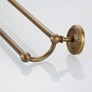 Antique Style Brass Double Towel Bar Towel Rack Shelf Bathroom Accessories 24