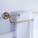Antique Style Brass Double Towel Bar Towel Rack Shelf Bathroom Accessories 24