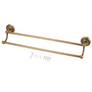Antique Style Brass Double Towel Bar Towel Rack Shelf Bathroom Accessories 24