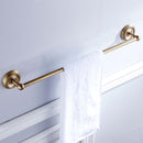 1 piece Home Hotel Bathroom Antique 610mm Wall Single Towel Rail Rack Bar Round Robe Holder