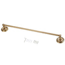 1 piece Home Hotel Bathroom Antique 610mm Wall Single Towel Rail Rack Bar Round Robe Holder