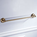 1 piece Home Hotel Bathroom Antique 610mm Wall Single Towel Rail Rack Bar Round Robe Holder