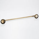 1 piece Home Hotel Bathroom Antique 610mm Wall Single Towel Rail Rack Bar Round Robe Holder